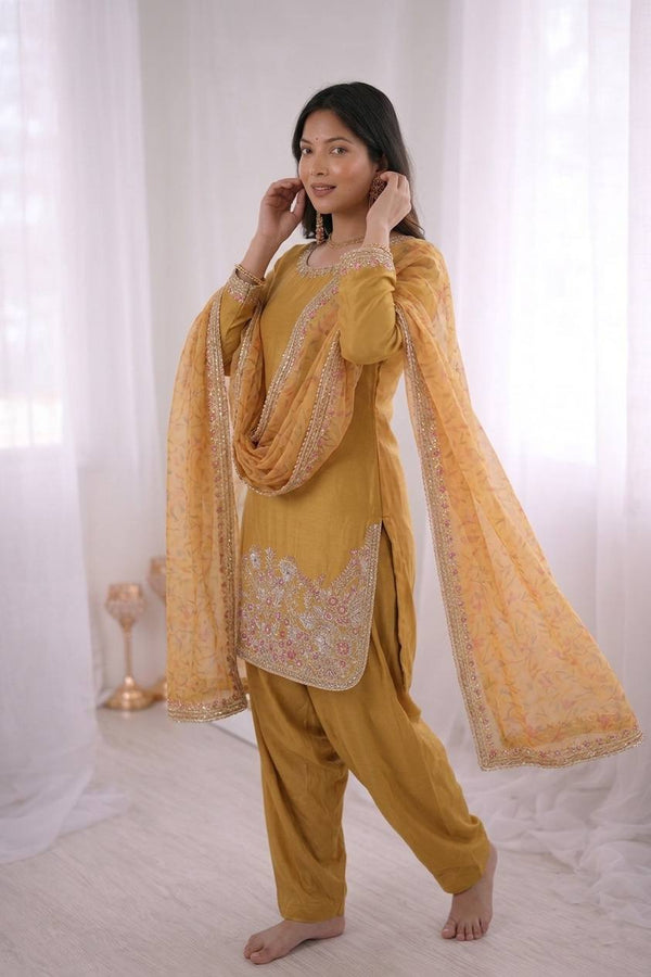 Elegant Grace in Yellow Hues