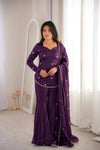 Chic and Graceful Three-Tone Ethnic Set