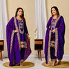 Elegance in Purple: A Cultural Embrace