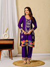 Elegance in Purple: A Cultural Embrace