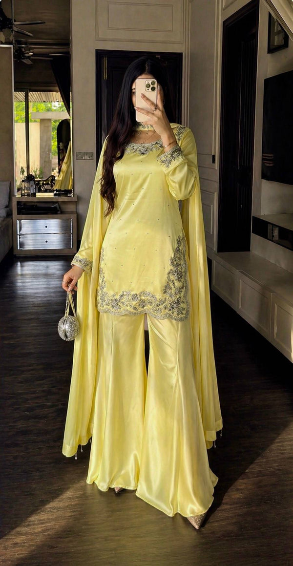 Radiant Elegance in Soft Yellow