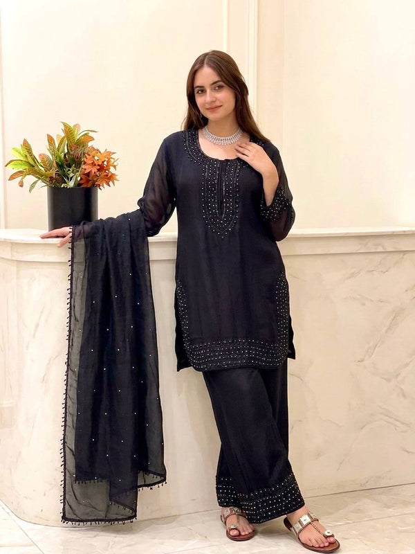 Timeless Charm in Classic Black Attire