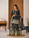 Timeless Charm: Black Embroidered Ethnic Ensemble