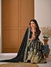 Timeless Charm: Black Embroidered Ethnic Ensemble