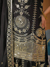 Timeless Charm: Black Embroidered Ethnic Ensemble