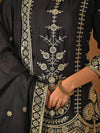 Timeless Charm: Black Embroidered Ethnic Ensemble