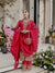 Radiant Elegance: The Red Wedding Ensemble