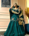 Regal Zari and Stone Embellished Hand work