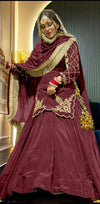 Regal Zari and Stone Embellished Hand work