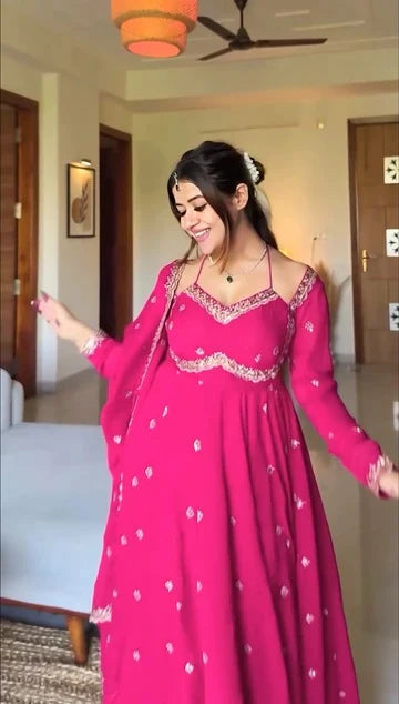 Graceful Presence in Stunning Attire