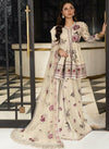 Graceful Ivory Sharara With Embroidery