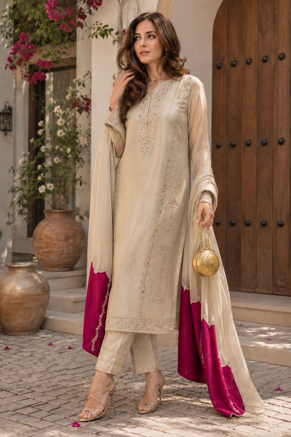 Cultural Essence Stylish Festive Ensemble
