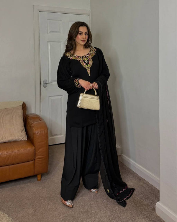 Luxurious Stitch Detail Formal Attire