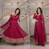 Elegant Embroidered Anarkali Dress Set