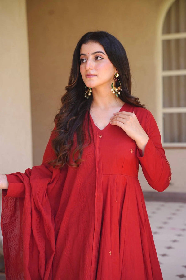 Classic Festive Wear Anarkali Set