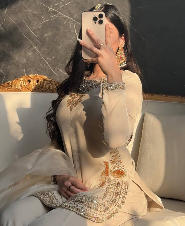 Graceful Suit Set with Matching Dupatta
