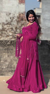 A Red and Pink Top Lehenga Fashion Statements