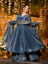 Chic Anarkali Set with Embroidered Dupatta