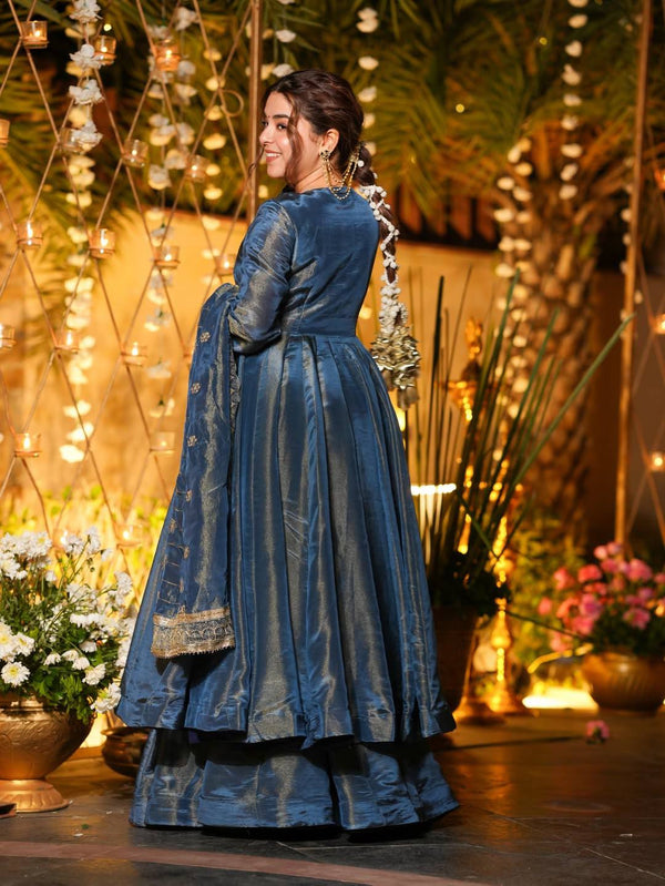 Chic Anarkali Set with Embroidered Dupatta