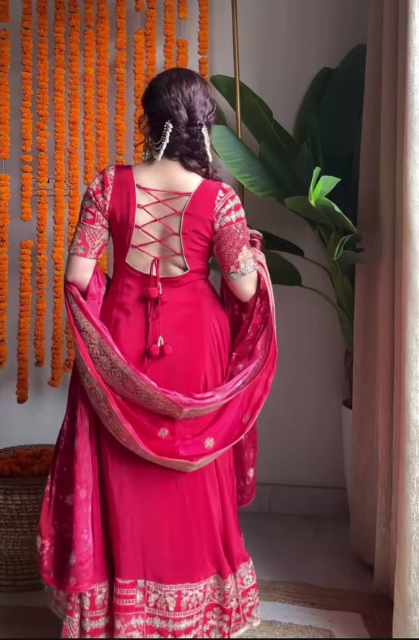 Dazzling Red Celebrate Cultural Beauty