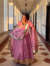 Ethnic Anarkali Ensemble with Dupatta